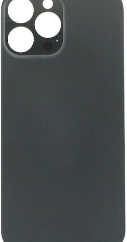 Apple Iphone 13 Pro Max Battery Door Adhesive Large Hole Black Logo Oem